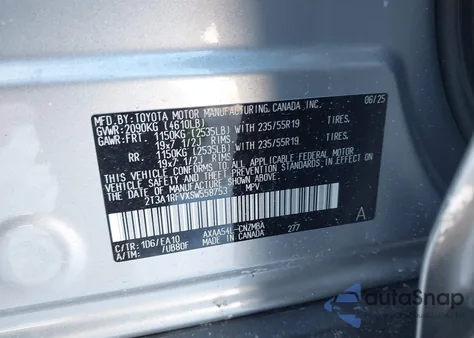 2025 Toyota Rav4 Xle Premium z USA, uszkodzony, nr VIN 2T3A1RFVXSW558753